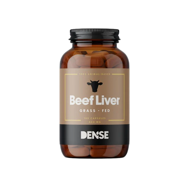 DENSE - Beef Liver - Gressforet levertilskudd - 180 kapsler - Vitaminer & kosttilskudd - JK-Shop