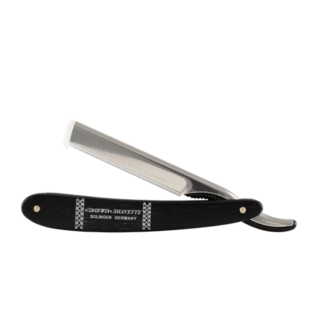 DOVO Shavette- Ebony Wood-Barberkniv-JKSHOP