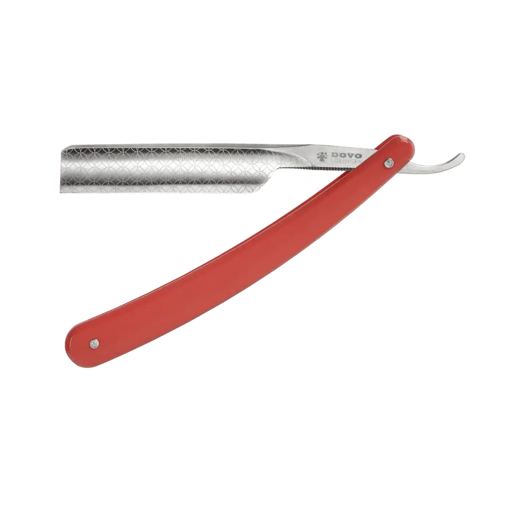 DOVO Straight Razor 5/8" RUNDE SACHE- Red-Dovo-J&K Shop