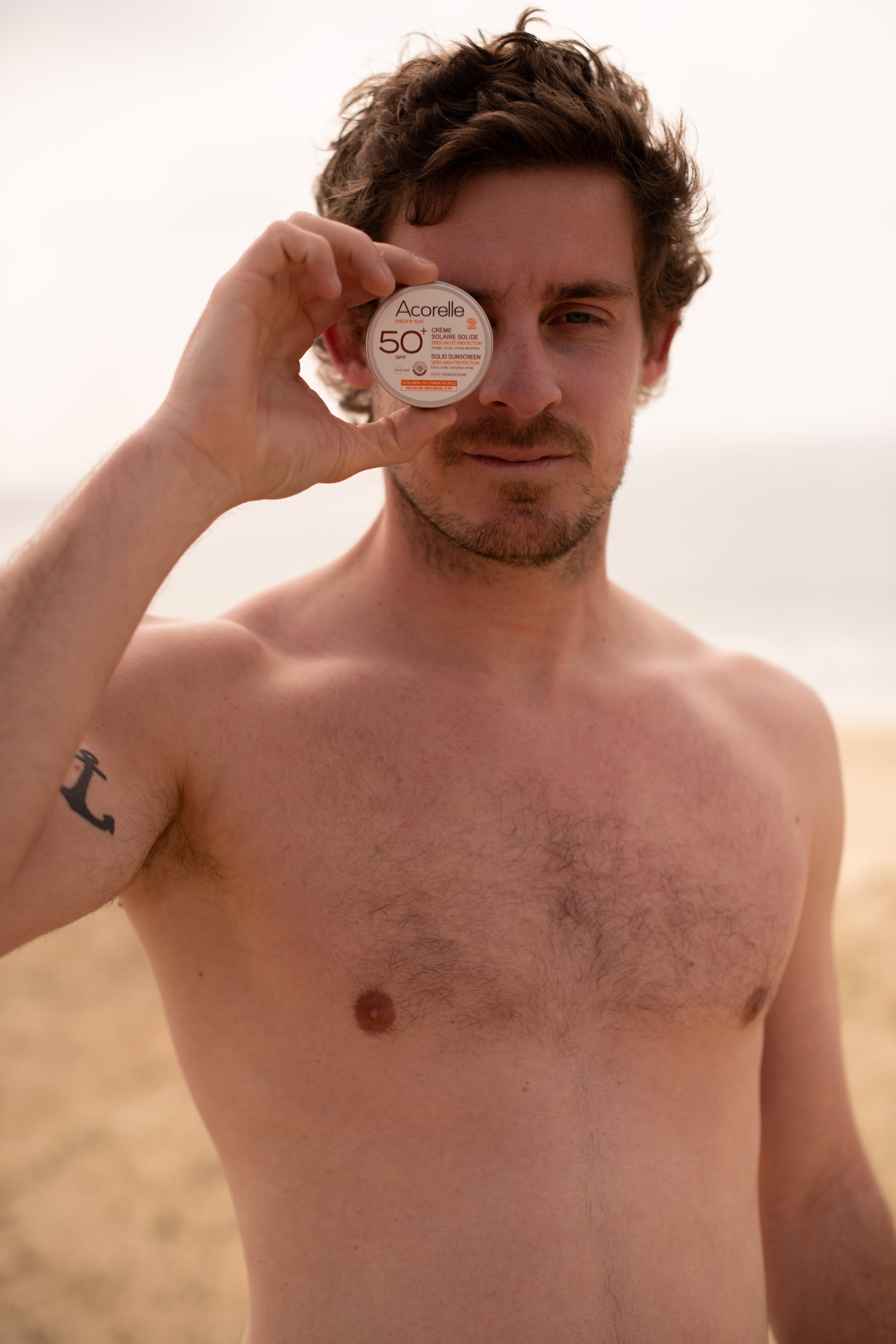 Acorelle Solid Sunscreen SPF50+ Beige - Solkrem - JK-Shop