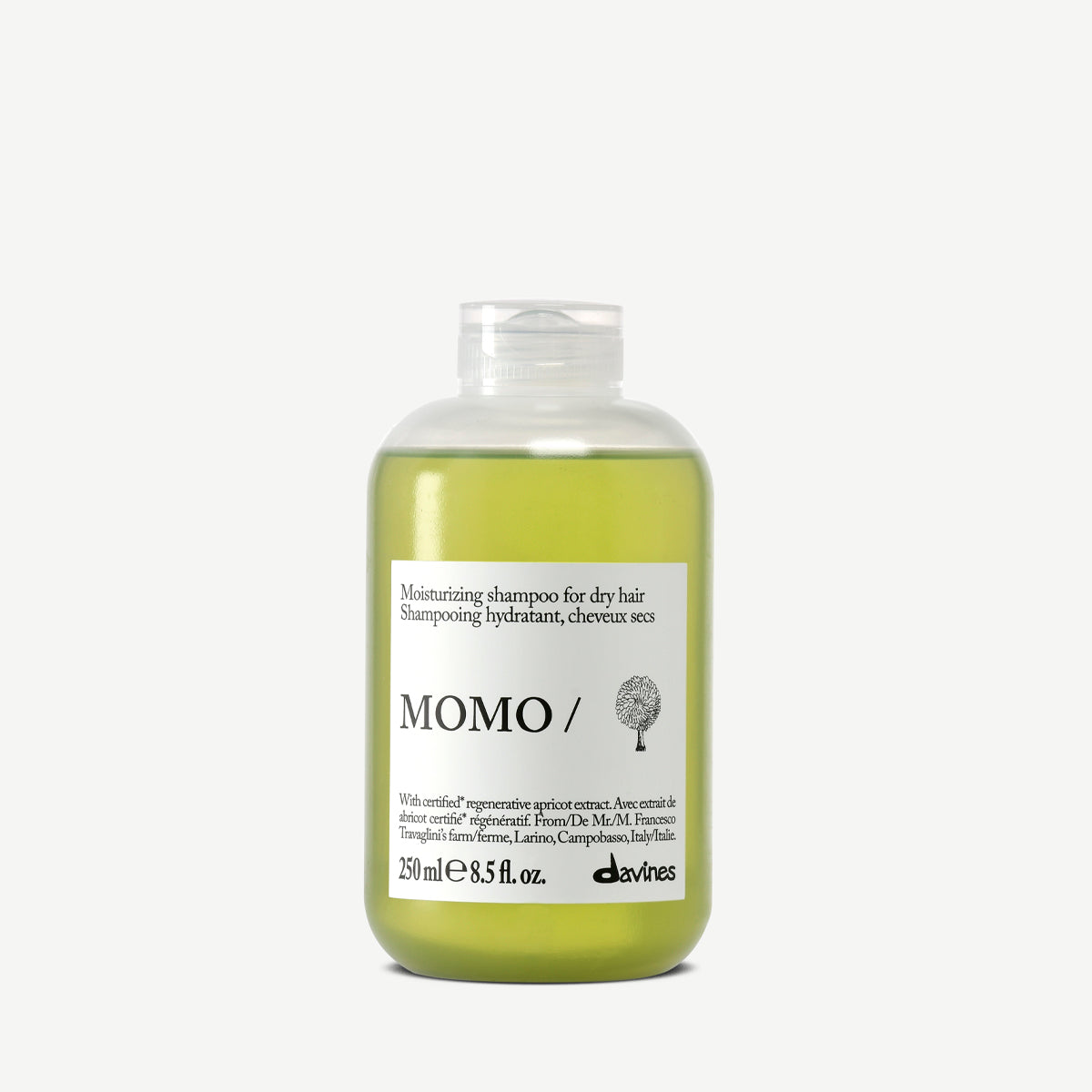 Davines Essential Haircare Momo Shampoo 250 ml, fuktgivende sjampo i ny emballasje