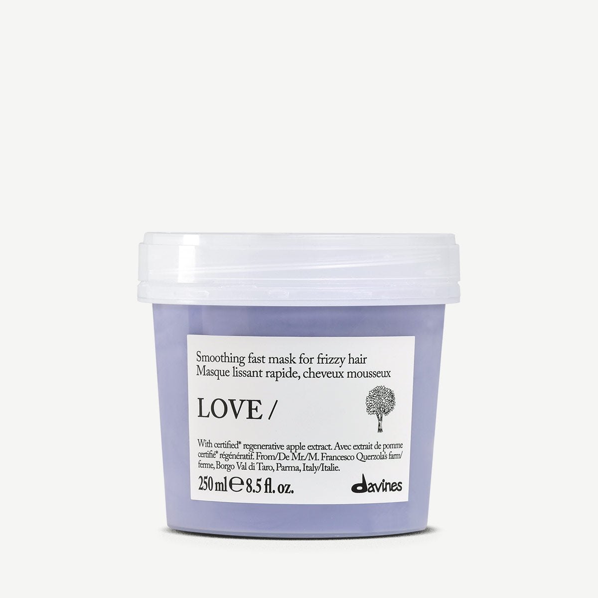 Davines Essential Haircare Love Smooth Mask 250 ml, hårkur mot krus i ny emballasje