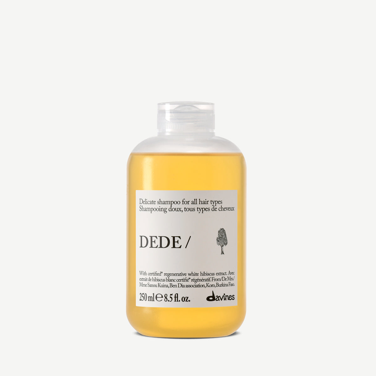 Davines Essential Haircare Dede Shampoo 250 ml, mild sjampo for daglig bruk i ny emballasje