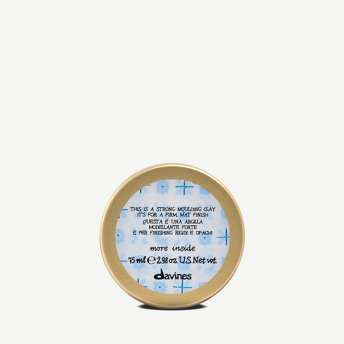 Davines More Inside This is a Strong Moulding Clay 75 ml, stylingleire med sterkt hold, bilde 2
