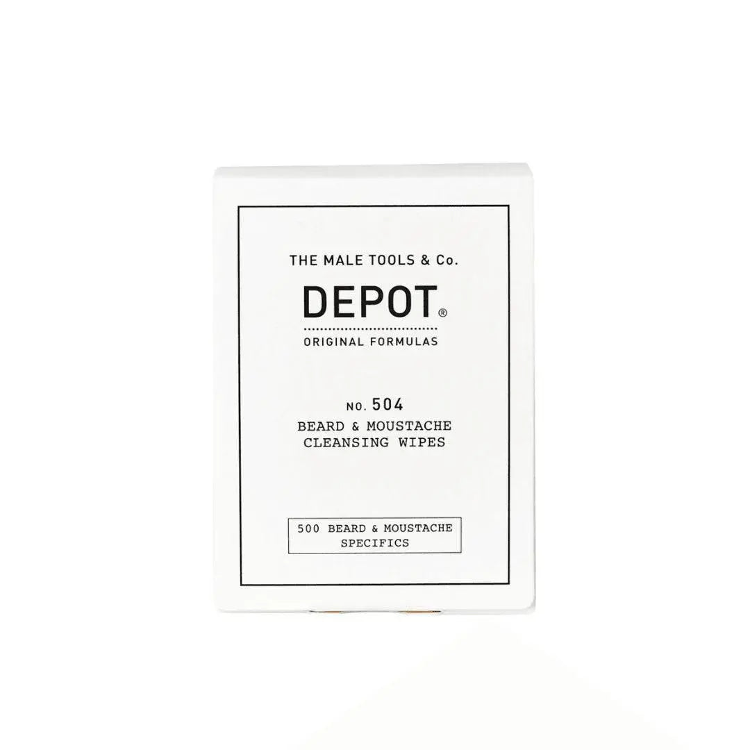 Depot No. 504 Beard & Moustache Cleansing Wipes - 12 stk.-Depot-J&K Shop