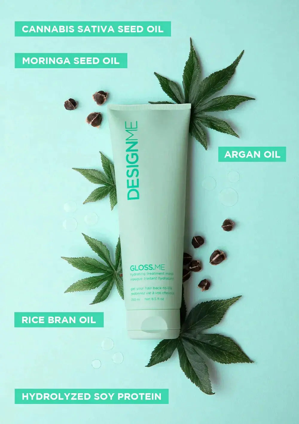 Design.ME - Gloss.ME Hydrating Treatment Mask 500ml - Hårkur - JK-Shop