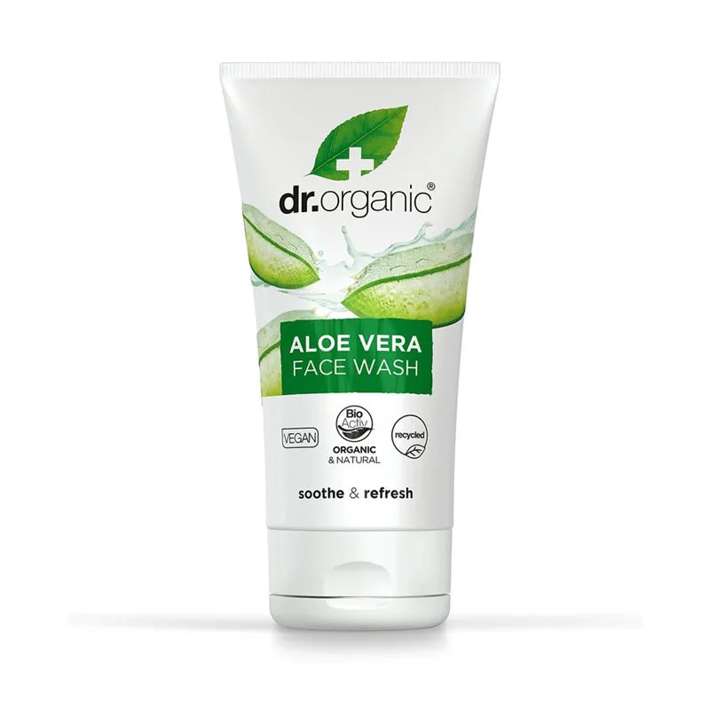 Dr. Organic, Aloe Vera Face Wash 150 ml - Ansiktsserum - JK-Shop