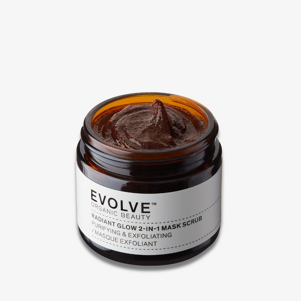 EVOLVE Radiant Glow 2-in-1 Mask Scrub 60ml - Eksfoliering - JK-Shop