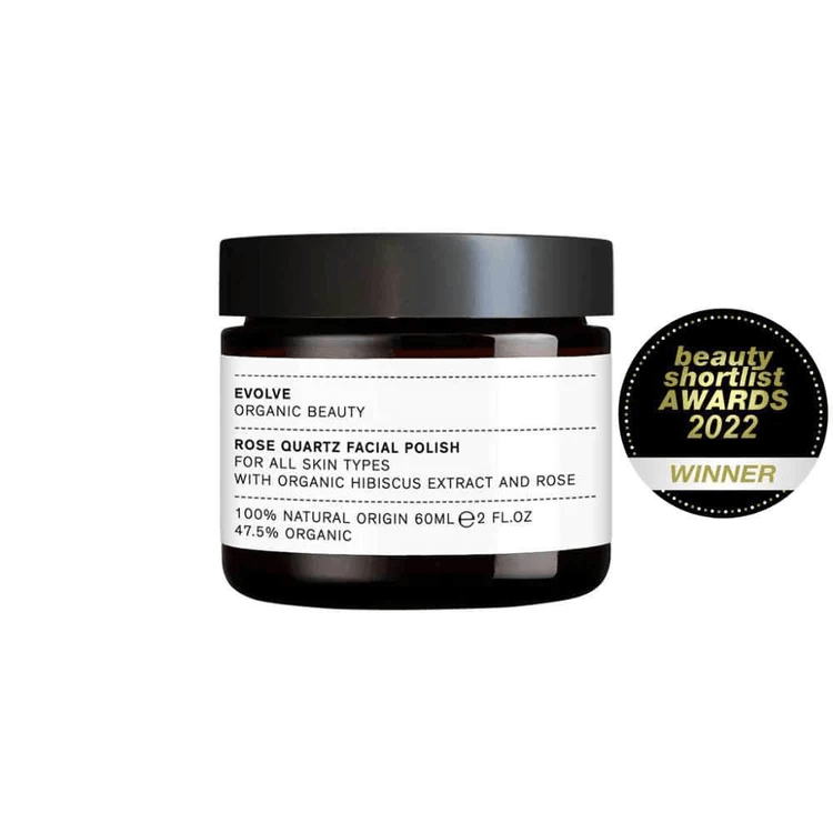 EVOLVE Rose Quartz Facial Polish 30ml - Eksfoliering - JK-Shop