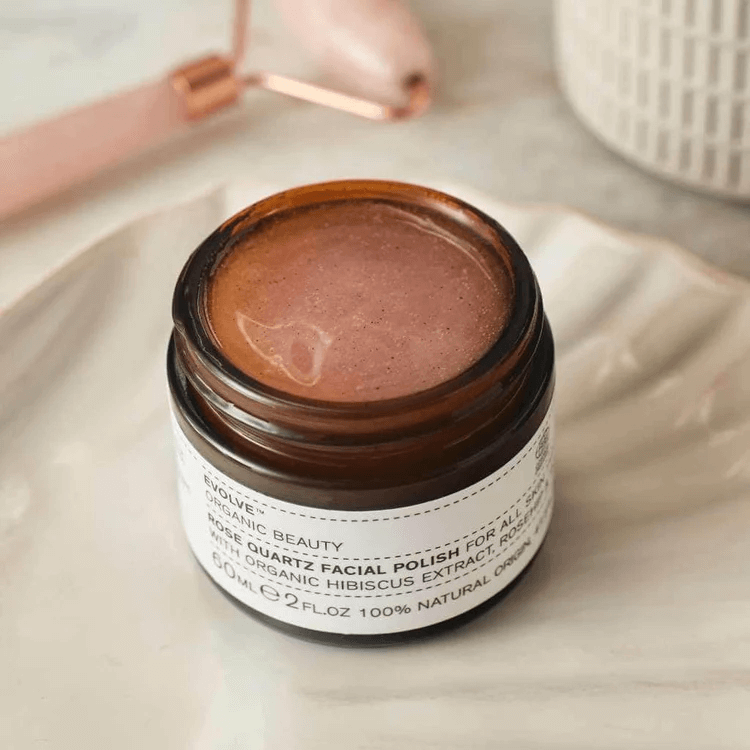 EVOLVE Rose Quartz Facial Polish 30ml - Eksfoliering - JK-Shop