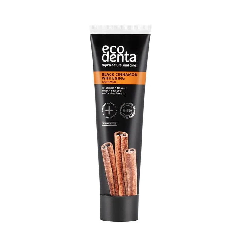 Ecodenta, Black Cinnamon Whitening Tannkrem Uten Fluor 100 ml - Tannkrem - JK-Shop
