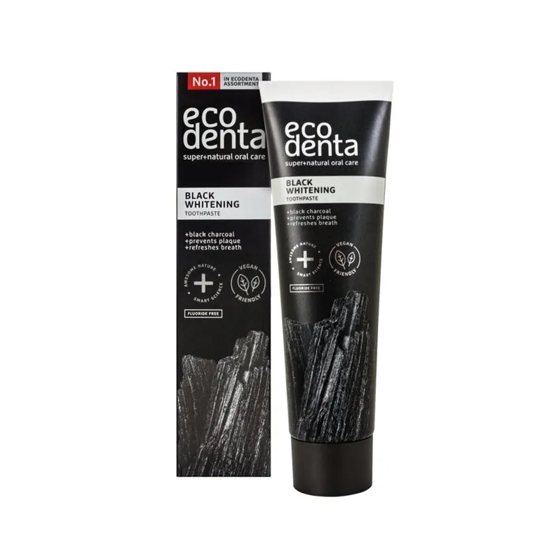 Ecodenta, Black Whitening Tannkrem Uten Fluor 100 ml - Tannkrem - JK-Shop