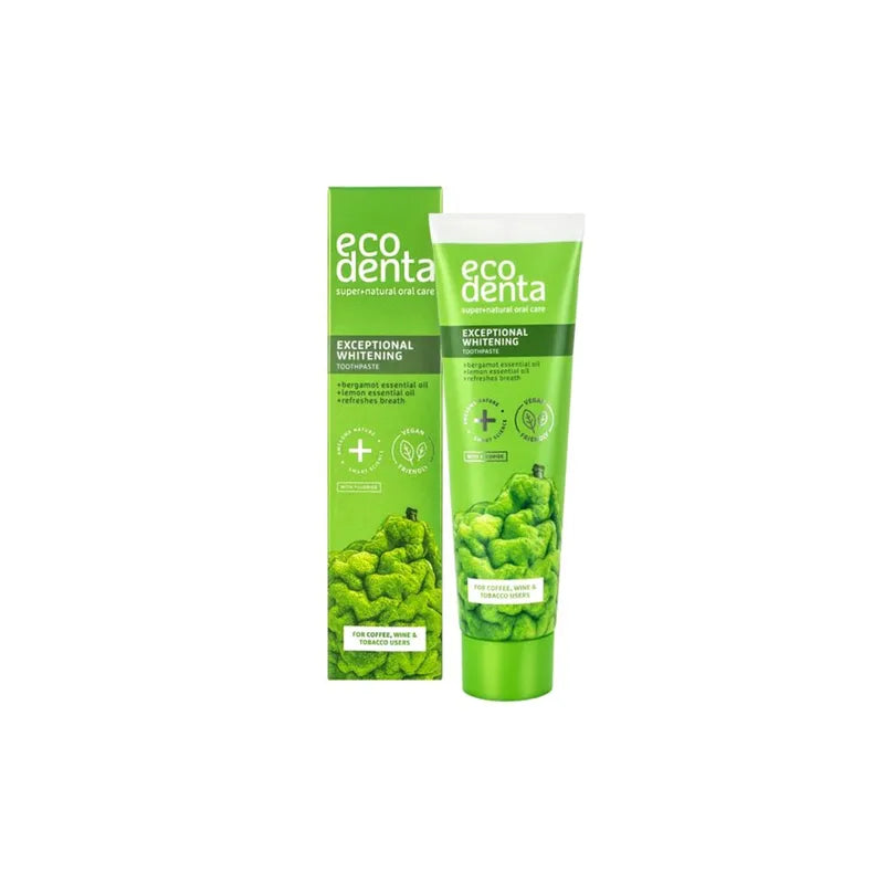 Ecodenta, Exceptional Whitening Tannkrem med Bergamot 100 ml - Tannkrem - JK-Shop