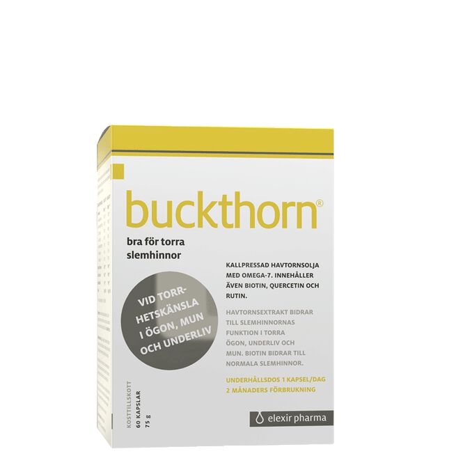 Elexir Pharma Buckthorn Tindvedekstrakt 60 kapsler - Vitaminer & kosttilskudd - JK-Shop