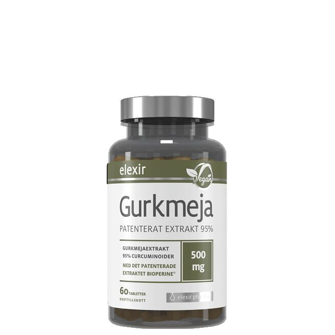Elexir Pharma Gurkmeja 500 mg 60 tabletter - Vitaminer & kosttilskudd - JK-Shop