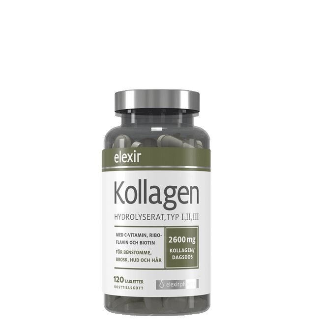 Elexir Pharma Kollagen 120 tabletter - Vitaminer & kosttilskudd - JK-Shop