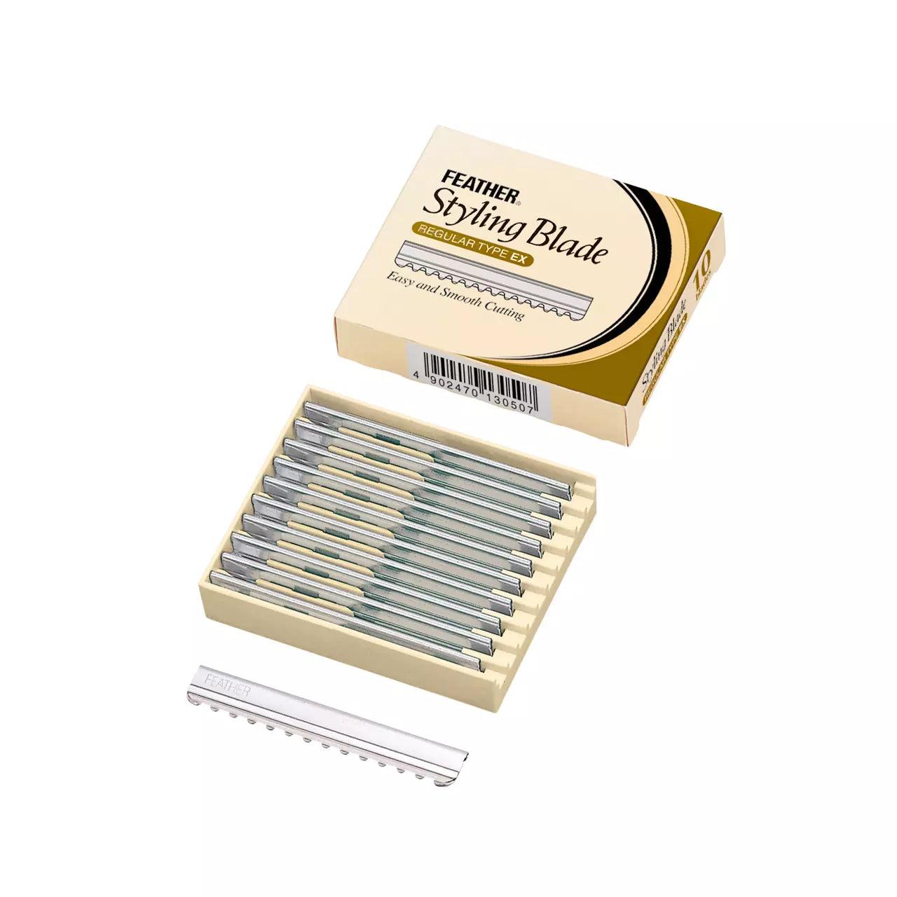 Feather Styling Blade Regular Type Ex. 5x10-pack-Barberblad-JKSHOP