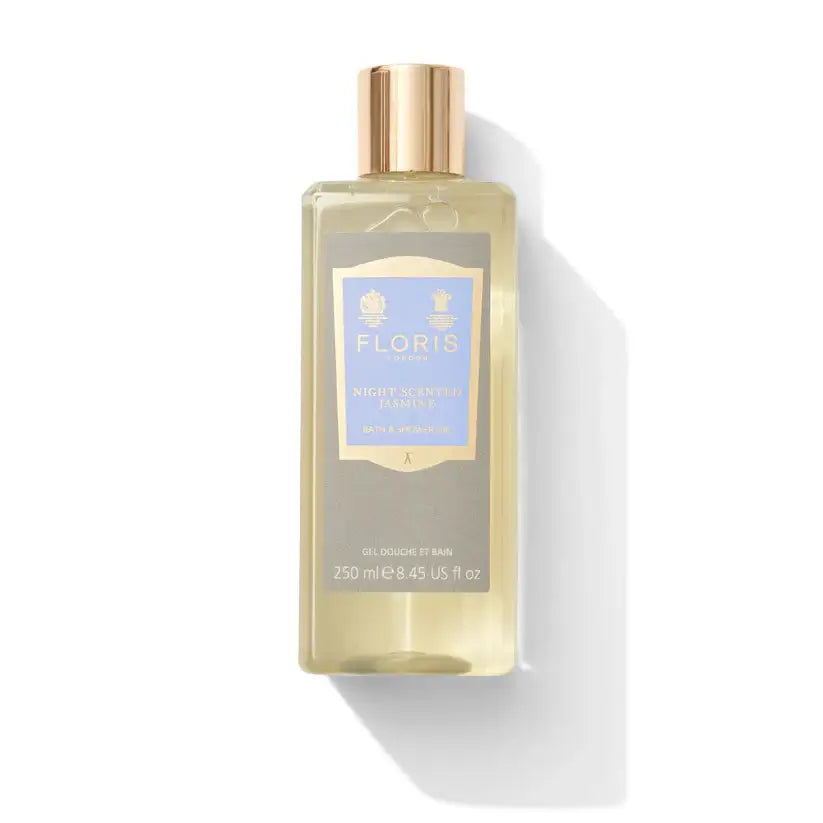 Floris Night Scented Jasmine, Moisturising Bath & Shower Gel-Kroppssåpe-JKSHOP