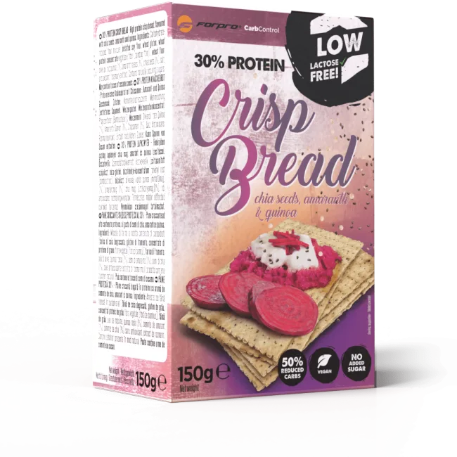 Forpro 30% Protein Crisp Bread, 150g, Chia Seeds, Amaranth & Quinoa - Protenbrød - JK-Shop