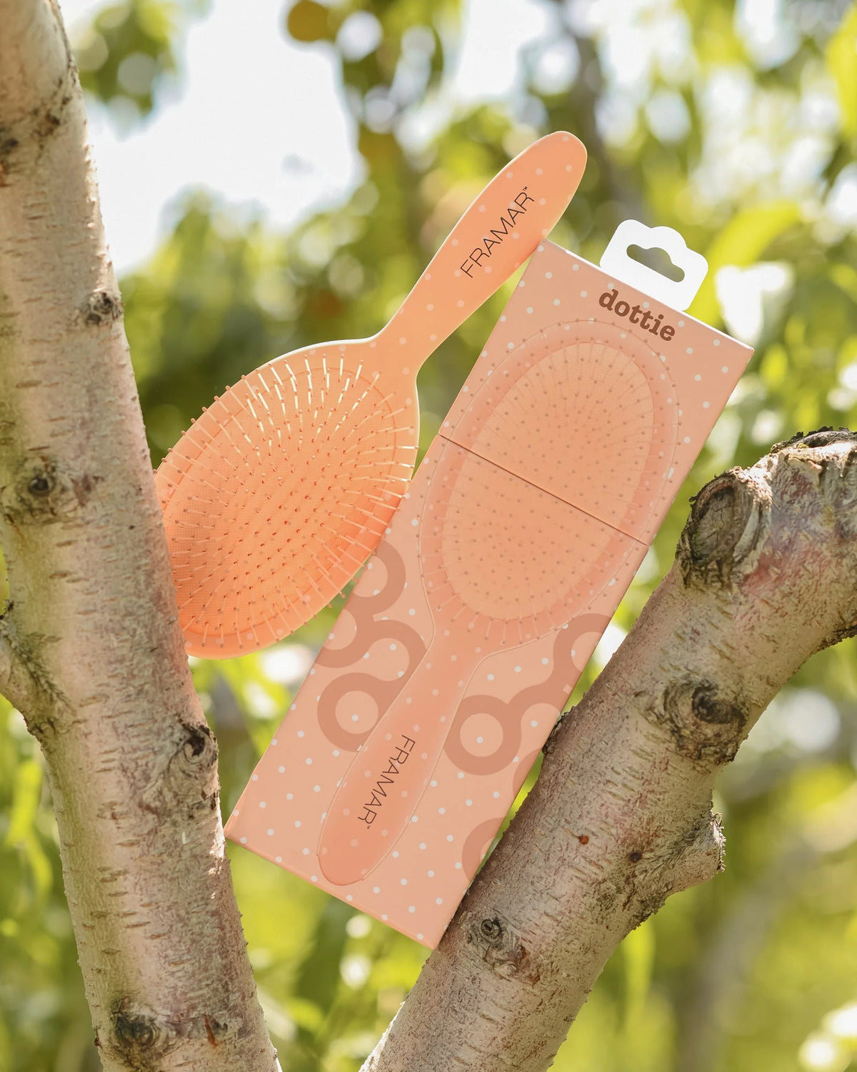 Framar Detangler Hårbørste Peach Please bilde 15