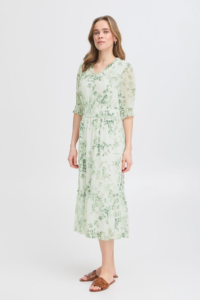 Fransa KARA DR 1 ICEBERG GREEN ART - Green - Kjoler - JK-Shop