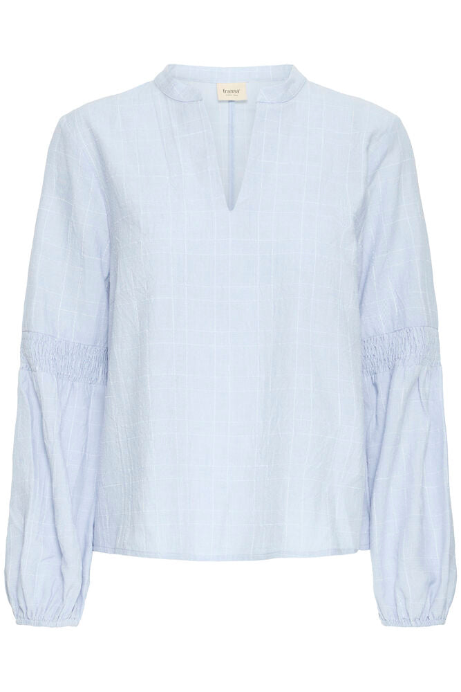 Fransa TERNI BL 1 Cashmere Blue - Bluser & skjorter - JK-Shop