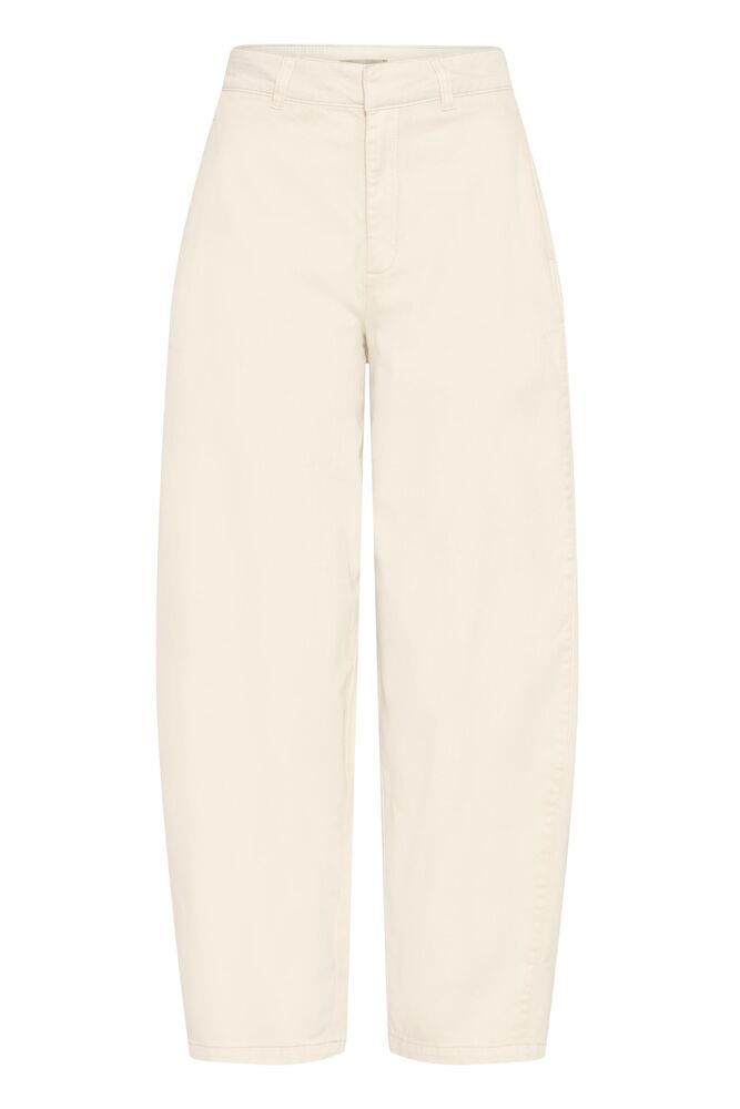 Fransa TWILL PANTS 7, Whisper White - Bukser & shorts - JK-Shop