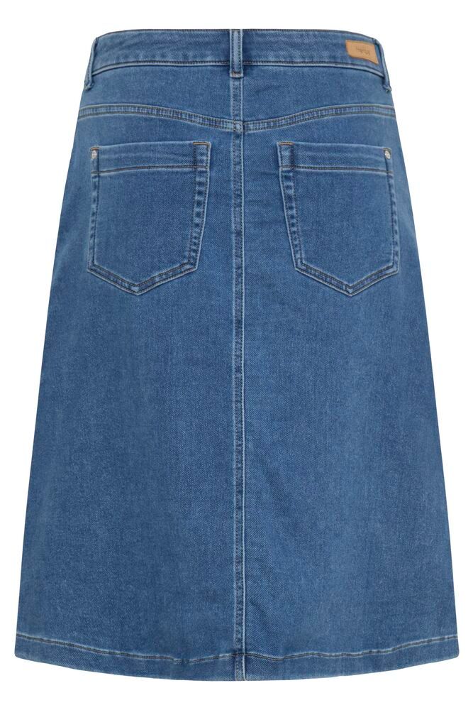 Fransa VILJA SKIRT 1, Mid Blue denim - Skjørt - JK-Shop