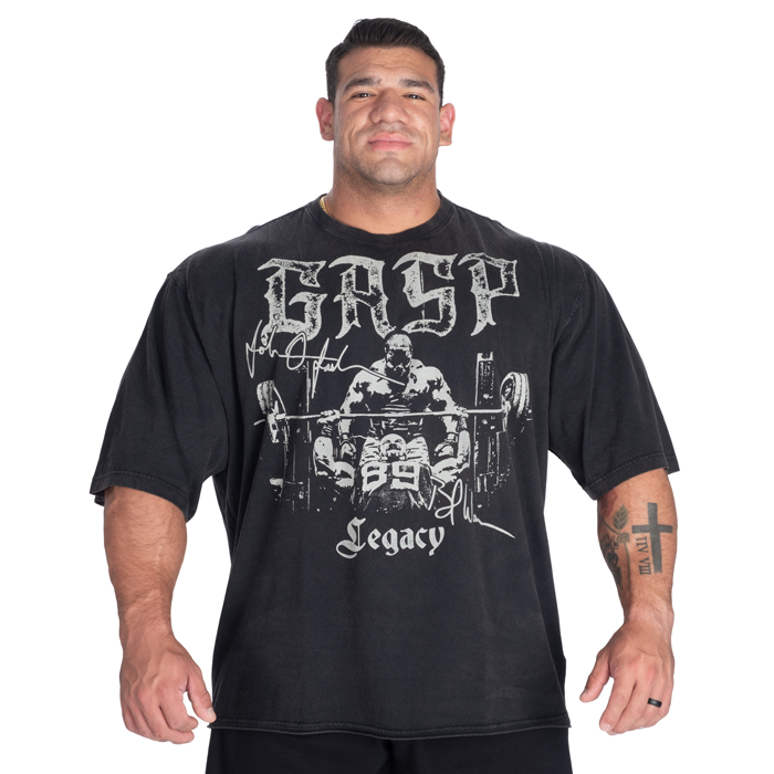 GASP B&J Iron Tee, Washed Black - T-skjorter - JK-Shop