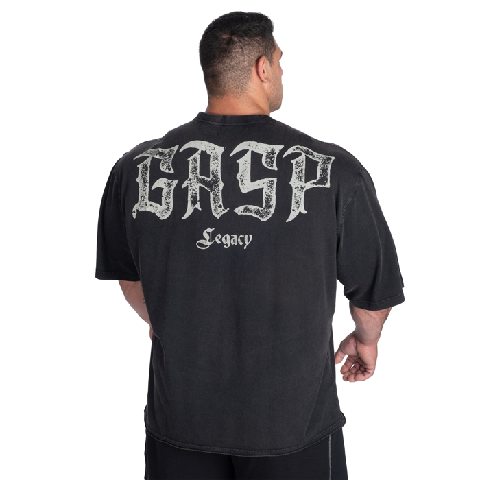 GASP B&J Iron Tee, Washed Black - T-skjorter - JK-Shop