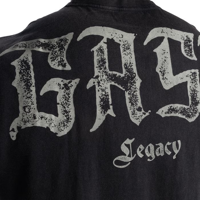 GASP B&J Iron Tee, Washed Black - T-skjorter - JK-Shop