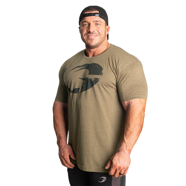 GASP Cadet Tee Army Green Melange - T-skjorter - JK-Shop