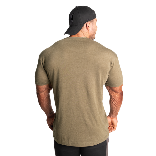 GASP Cadet Tee Army Green Melange - T-skjorter - JK-Shop
