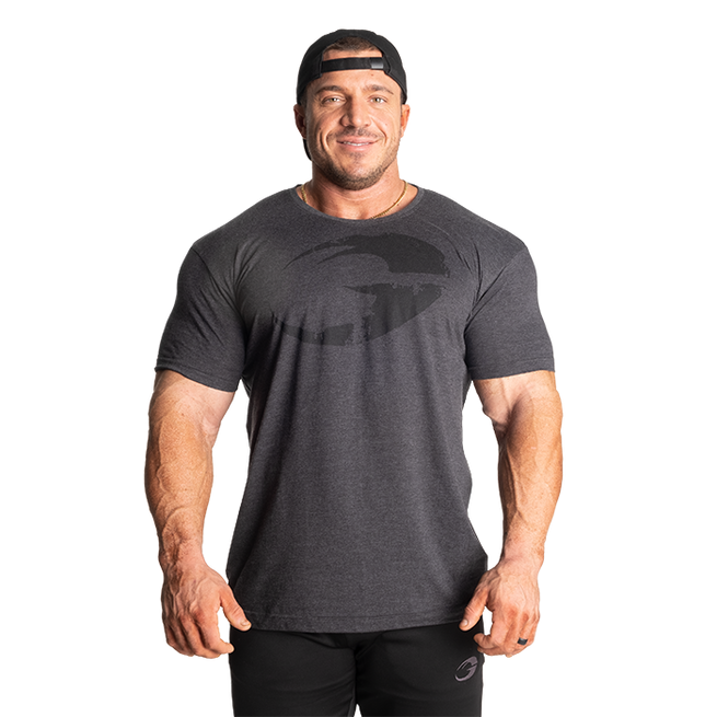 GASP Cadet Tee, Dark Grey Melange - T-skjorter - JK-Shop