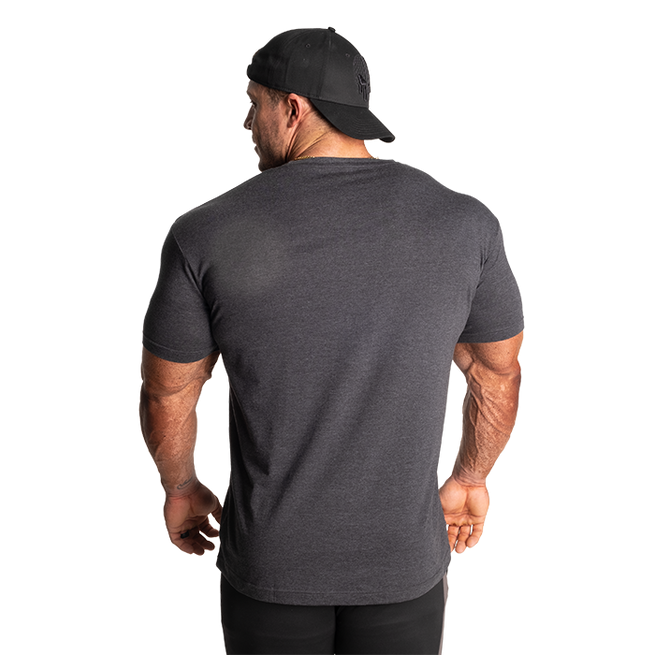 GASP Cadet Tee, Dark Grey Melange - T-skjorter - JK-Shop