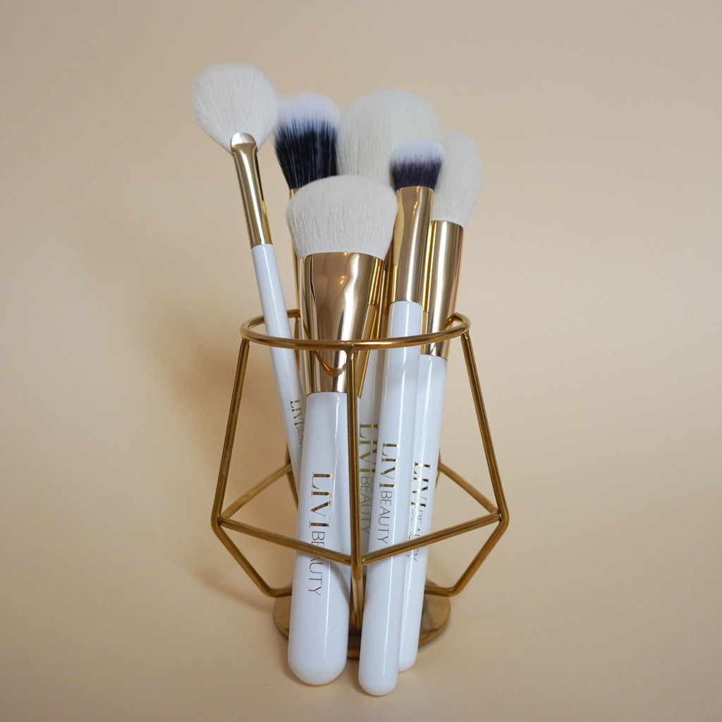 GOLD GLAM BRUSH SET - Makeup Brushes - JK-Shop
