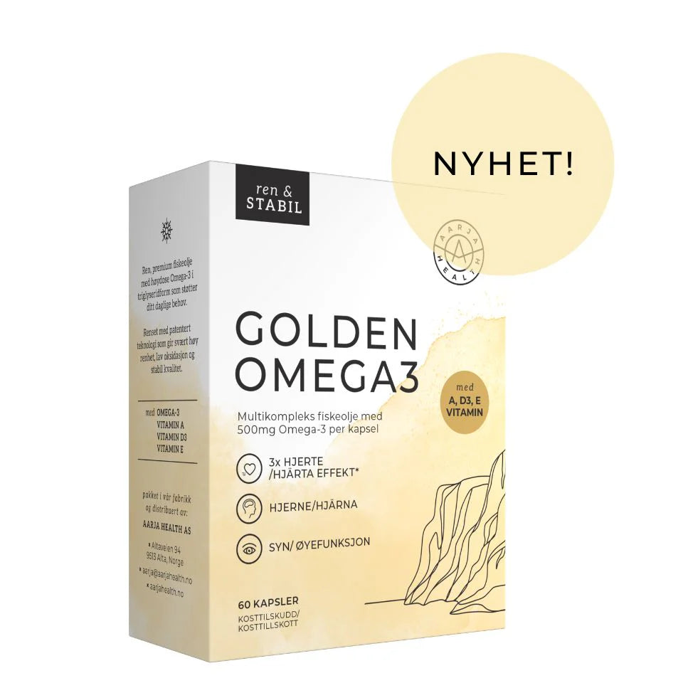 GOLDEN OMEGA3 FISKEOLJE, VIT A, E, D - Omega-3 - JK-Shop