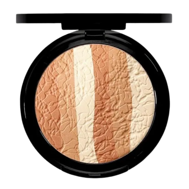 Glamorous Trio Bronzing Face Finish - Treasure 01 - Solpudder - JK-Shop