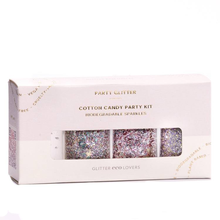 Glitter Eco Lovers Cotton Candy Party Kit 24 ml - Gel - JK-Shop