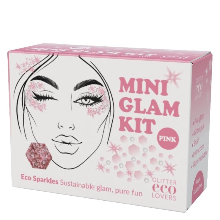 Glitter Eco Lovers Pink Mini Glam Kit - Gel - JK-Shop
