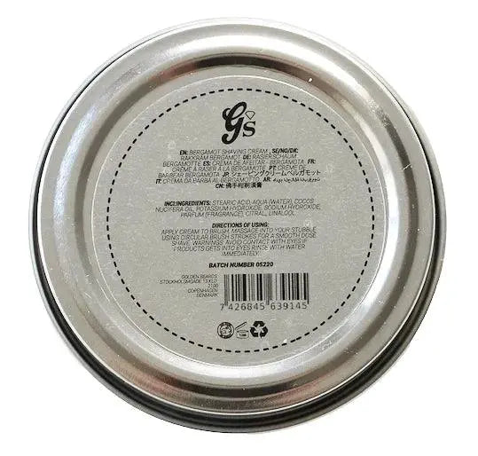 Golden Beards Barberingskrem Bergamot 100 ml-Barberkrem-JKSHOP