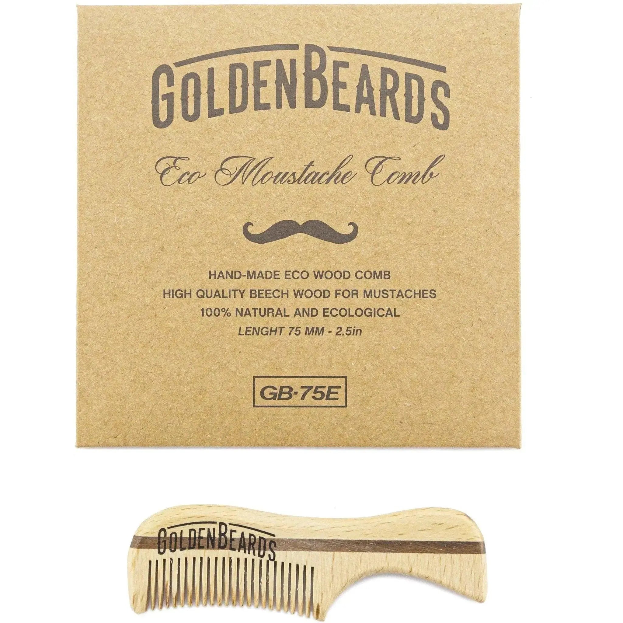 Golden Beards Eco Moustache Comb 7,5CM-Golden Beards-J&K Shop