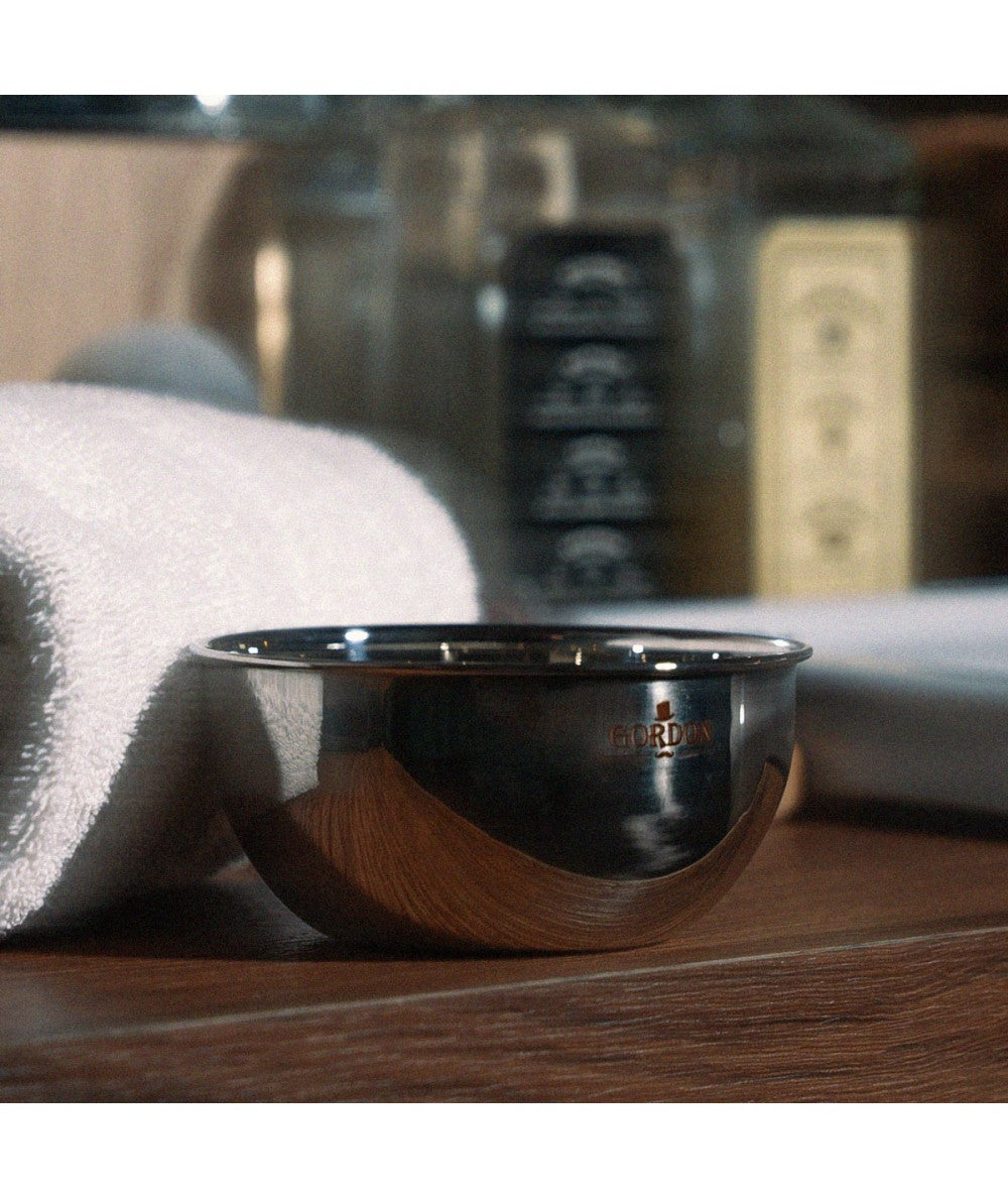 Gordon steel shaving bowl - Barberskål - JK-Shop