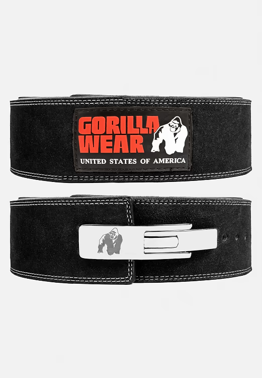 Gorilla Wear 4 Inch Leather Lever Belt - Treningsutstyr - JK-Shop