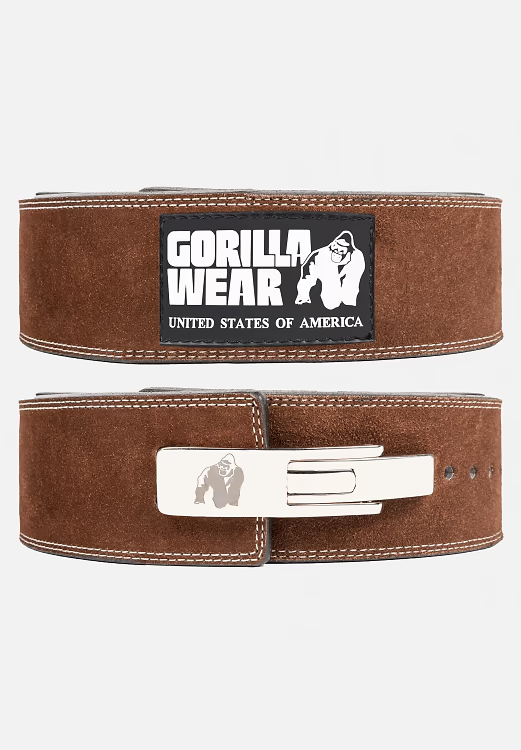 Gorilla Wear 4 Inch Leather Lever Belt - Treningsutstyr - JK-Shop