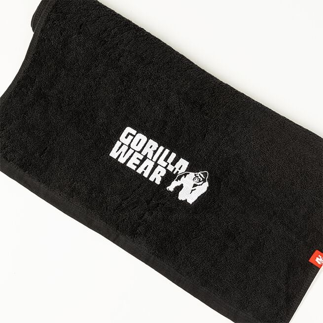 Gorilla Wear  Zip Pocket Gym Towel, Black GW - Accessoarer - JK-Shop