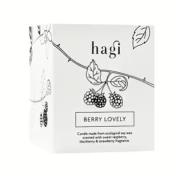 Hagi Soy Wax Candle Berry Lovely 230g - Duftlys - JK-Shop