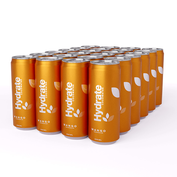 Hydrate Kullsyreholdig Kokosvann 330 ml - Øvrig Drikke - JK-Shop