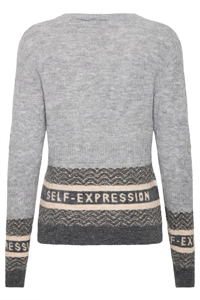 ICHI, IHEDEEN LS2 - Strikk & cardigans - JK-Shop