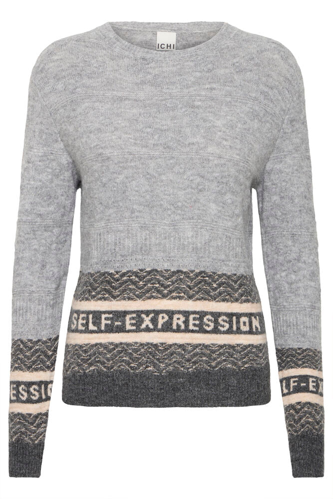 ICHI, IHEDEEN LS2 - Strikk & cardigans - JK-Shop